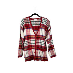 Vintage plaid cardigan